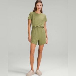 Lululemon Lightweight High-Neck Romper Bronze Green Size 8